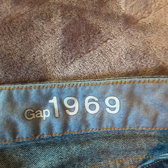 Gap 1969 Real Straight Dark Wash Jeans Cropped Size 30/10 - Picture 12 of 15